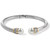 Brighton Meridian Silver Hinged Bangle