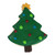 Cookie Cutter 4 inch Christmas Tree With Star Green