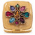 Jay Strongwater Square Jeweled Compact