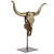 Jay Strongwater Cow Skull Objet with Stand