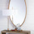 Pendulux Ellipse Mirror Oval Antique Brass