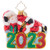 Christopher Radko Shining Bright Santa 2023 Gem Ornament