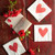 Vietri Papersoft Napkins Hearts Cocktail Napkins (Pack of 20) - Set of 6