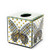 MacKenzie Childs Spot On Butterfly Boutique Tissue Box Cover