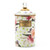 MacKenzie Childs Wildflowers Enamel Large Canister - Green