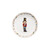 Casafina The Nutcracker Salad Plate Nutcracker 8 inch - White - Set of 4