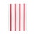 Casafina Alessa Kitchen Towel Herringbone Stripes - Red - Set of 2