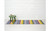 Chilewich Pop Stripe Shag Runner 24X72 - Multi 24 inch x 72 inch