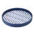 Bodrum Ripple Navy Round Tray