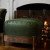 Jan Barboglio Nelson Ottoman Green Leather Cushion