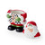 Spode Christmas Tree Black and White Figural Collection Santa Candy Jar