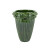 Vietri Rustic Garden Green Acanthus Leaf Tall Cachepot