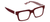 Peepers Louie Dark Red/Check Reading Glasses +1.00