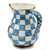 MacKenzie Childs Royal Check Ceramic Portly Pitcher