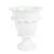 Vietri Rustic Garden White Ruffle Tall Footed Cachepot