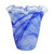 Vietri Onda Glass Cobalt Ruffled Vase