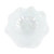 Vietri Onda Glass White Ruffled Round Bowl