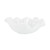 Vietri Onda Glass White Ruffled Round Bowl