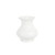 Vietri Ondulata White Short Vase