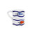 Vietri Pesce Pazzo Multicolor Swimming Fish Mug