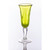 Abigails Glass Champagne Glasses with Bubble Army Green (Set of 4)