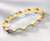 Annieglass Roman 14.5" X 9.5" Oval Platter Gold Ruffled