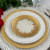 Arte Italica Vetro Gold Bread Plate