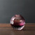 Beatriz Ball Glass Faceted Round Bud Vase Amethyst