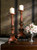 Dessau Home Birch Finish Porcelain Tri-Pod Pillar Candleholder Home Decor