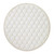 Bodrum Quilted Diamond Ant White/ Gold 15 inch Round Mat (Set of 4)