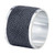 Bodrum Stingray Charcoal Napkin Ring (Set of 4)