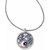 Brighton Halo Necklace with Lavender and Aqua Swarovski Crystals