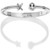 Brighton Hugs & Kisses Open Hinged Bangle Silver