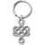 Brighton Interlok Endless Knot Key Fob Silver