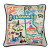 Cat Studio Embroidered State Pillow - Delaware