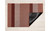 Chilewich Bold Stripe Shag Doormat 18x28 - Peach