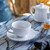 Costa Nova Pearl Tea Cup & Saucer Set of 6 - White