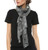 Darzzi Natural Charcoal Grey Arrow Scarf