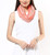 Darzzi French Pink Oat Herringbone Loop Scarf