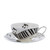 Dunoon Ebony & Ivory Cup And Saucer