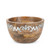 GG Collection Wood Metal Deep Serving Bowl