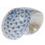 Herend Blue Fishnet Figurine - Shark Eye Shell 1.25 inch L X 1.75 inch