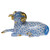 Herend Blue Fishnet Figurine - Ram 4.5 inch L X 2 inch H