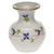 Herend Blue Garland Medium Bud Vase With Lip 2.75 inch H