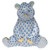 Herend Blue Fishnet Figurine - Baby Bear Sitting 3.5 inch H