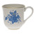 Herend Chinese Bouquet Blue Mug (10 Oz) 3.5 inch H