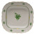 Herend Chinese Bouquet Green Square Fruit Dish 11 inch Sq