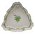 Herend Chinese Bouquet Green Triangle Dish 9.5 inch L