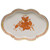 Herend Chinese Bouquet Rust Small Scalloped Tray 5.5 inch L