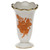 Herend Chinese Bouquet Rust Scalloped Bud Vase 2.5 inch H